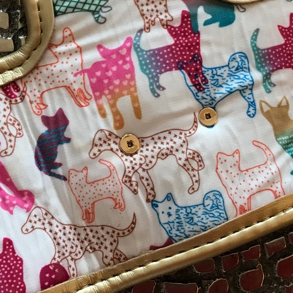 HGP LUXURY HOUNDSTOOTH XS DOG HARNESS & GOLD TONE LEAD - Picture 9 of 13